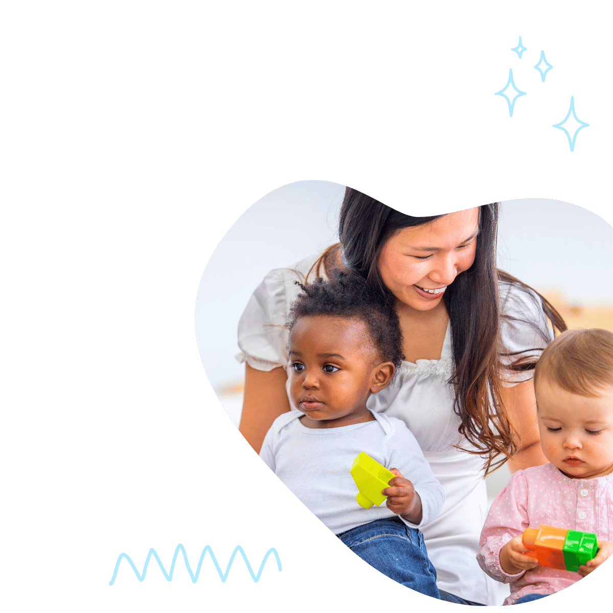 Early childhood professional with children - R